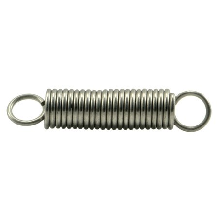 MIDWEST FASTENER 5/16" x 0.041" x 1-1/2" 18-8 Stainless Steel Extension Springs 3PK 38811
